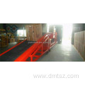 belt conveyor with hydraulic lifting system